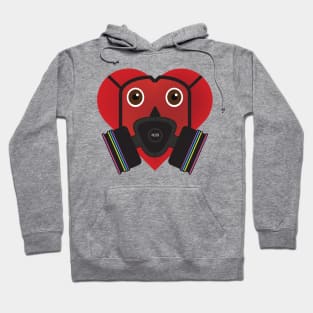 Mask Heart - Painters Mask Hoodie